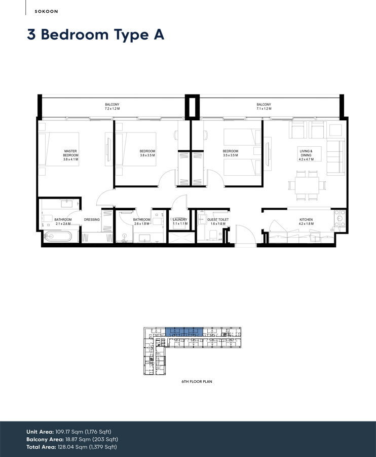 3 Bedrooms