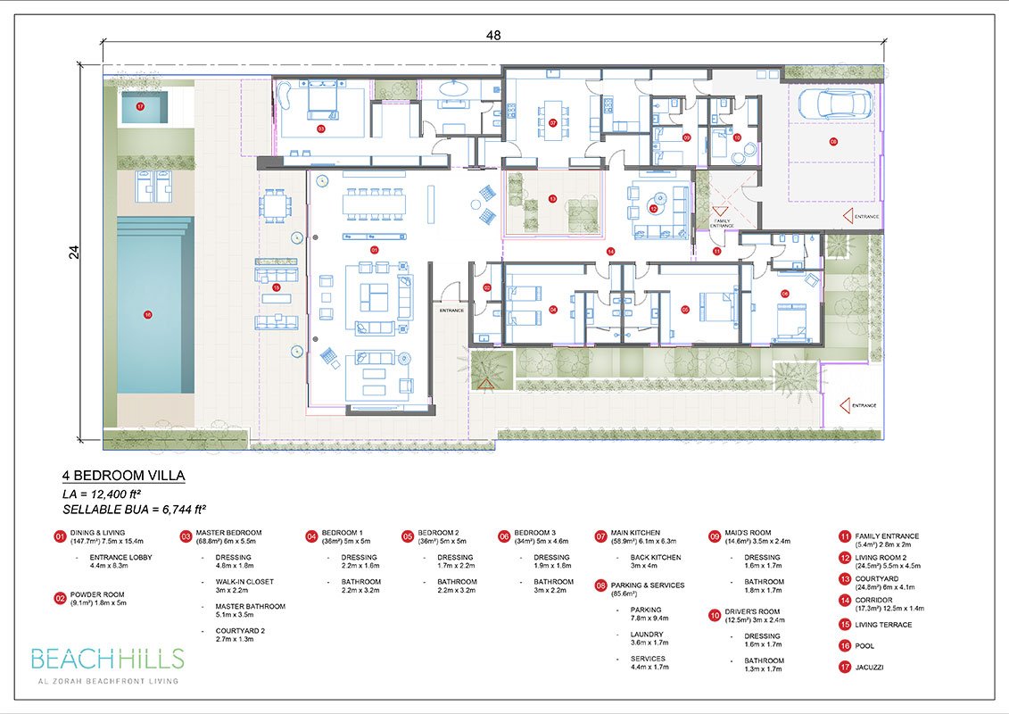 4 Bedrooms