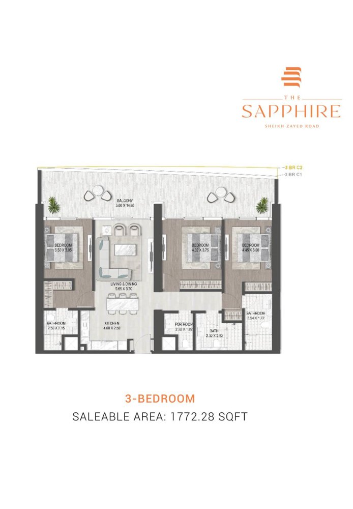 3 Bedrooms