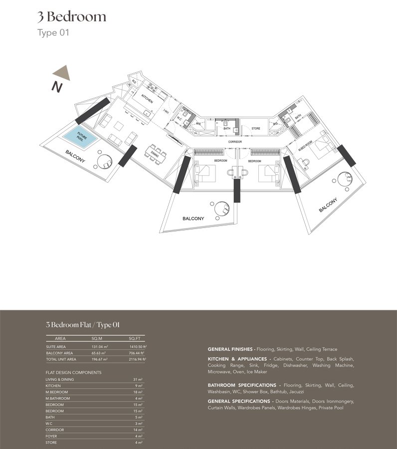 3 Bedrooms