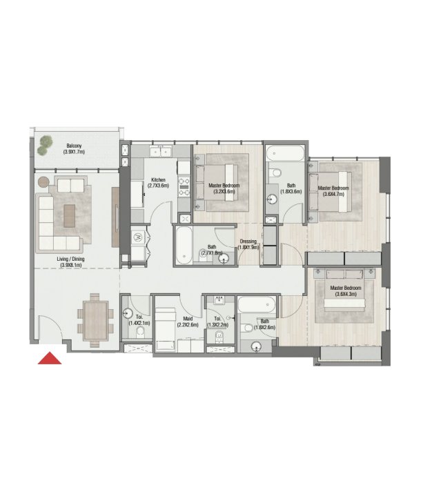 3 Bedrooms