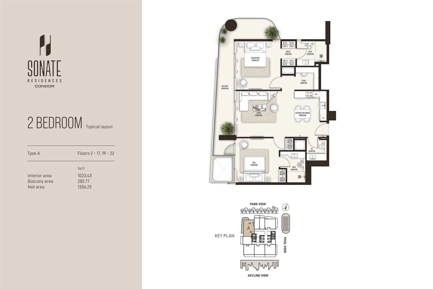 2 Bedrooms