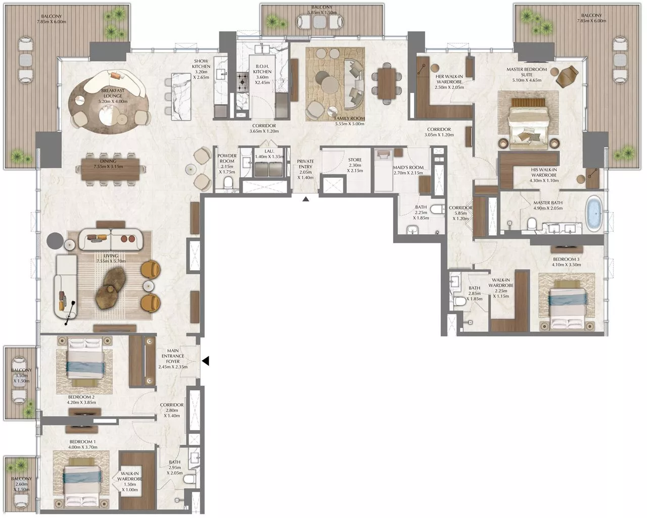 4 Bedrooms