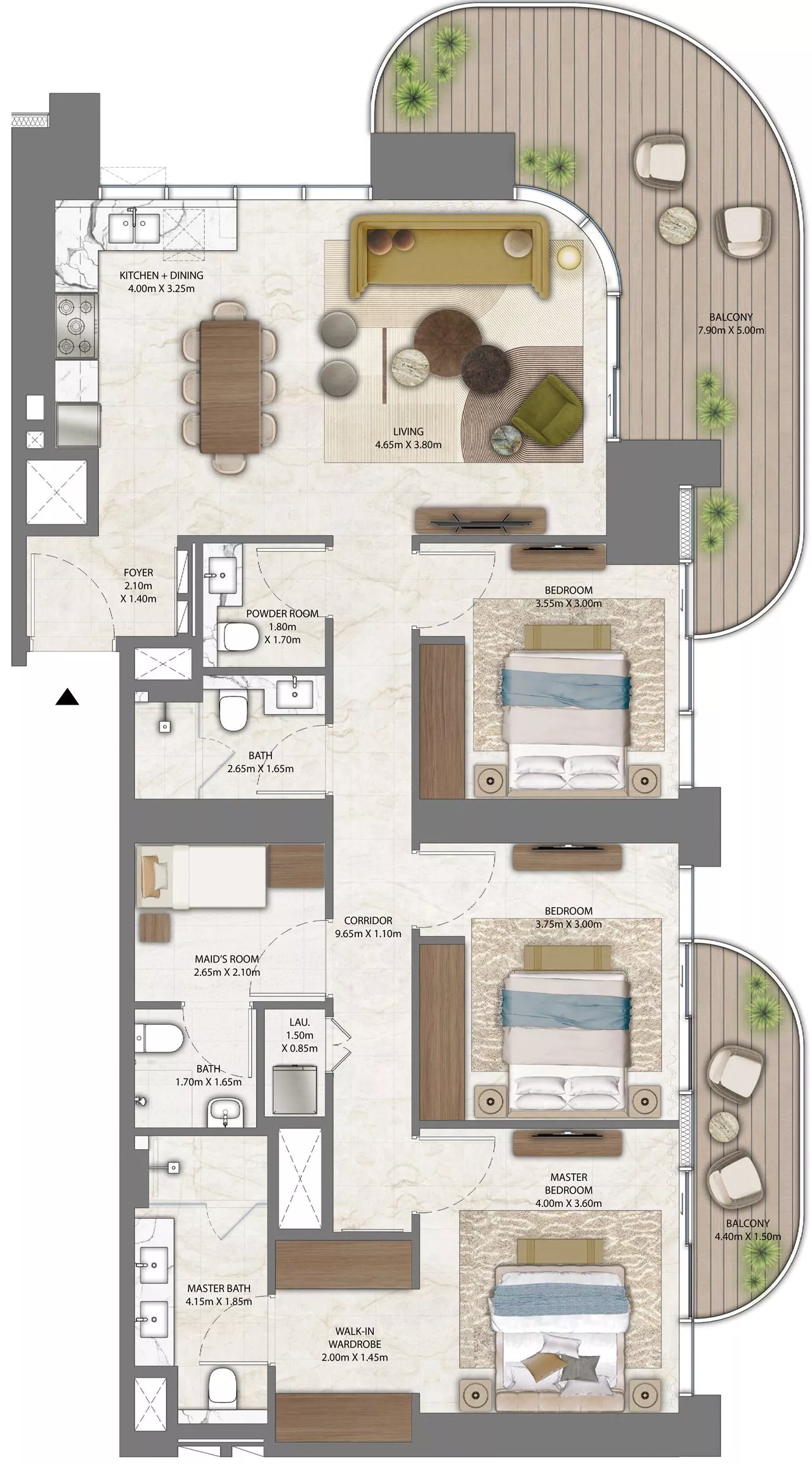 3 Bedrooms