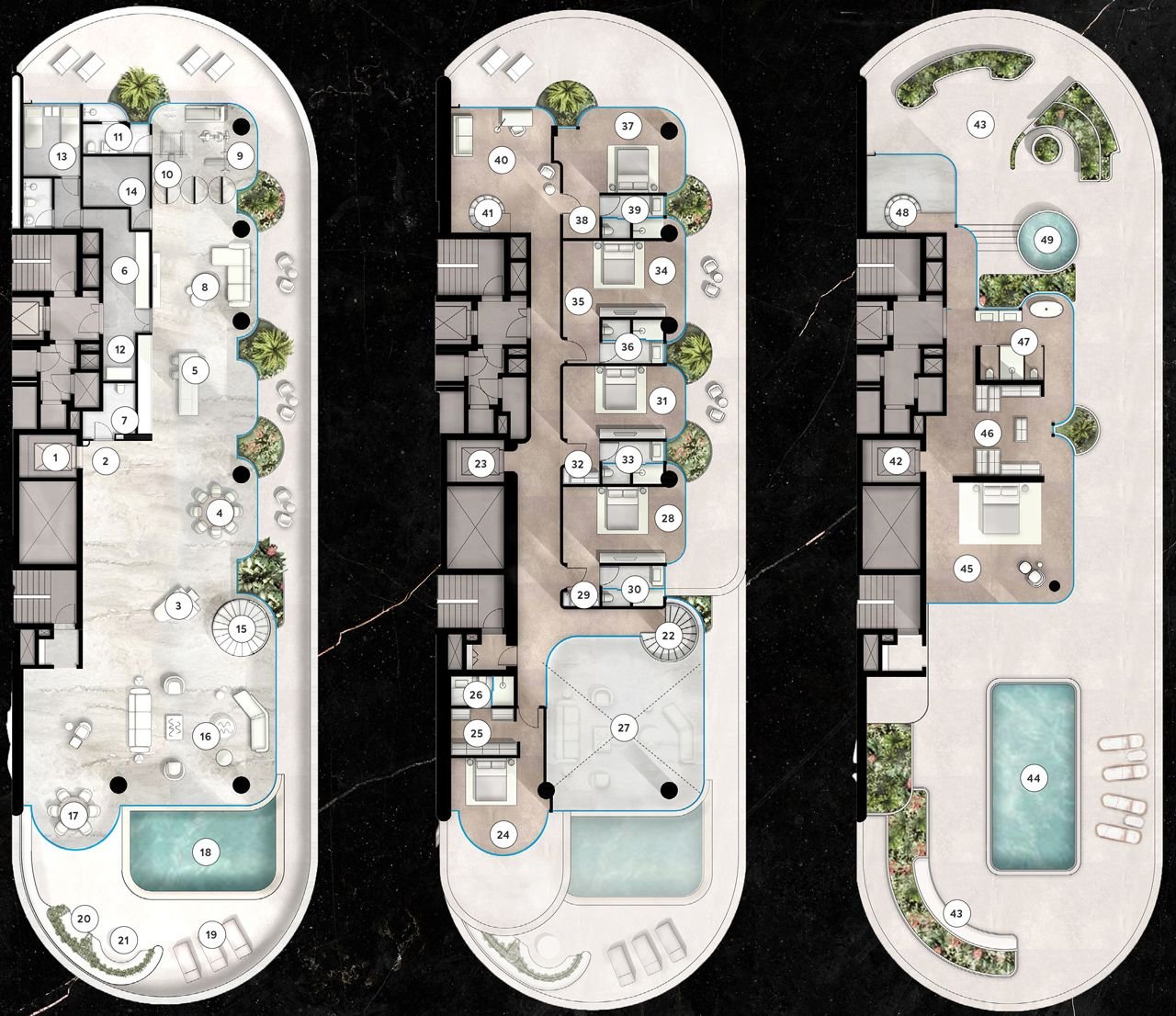 7+ Bedrooms