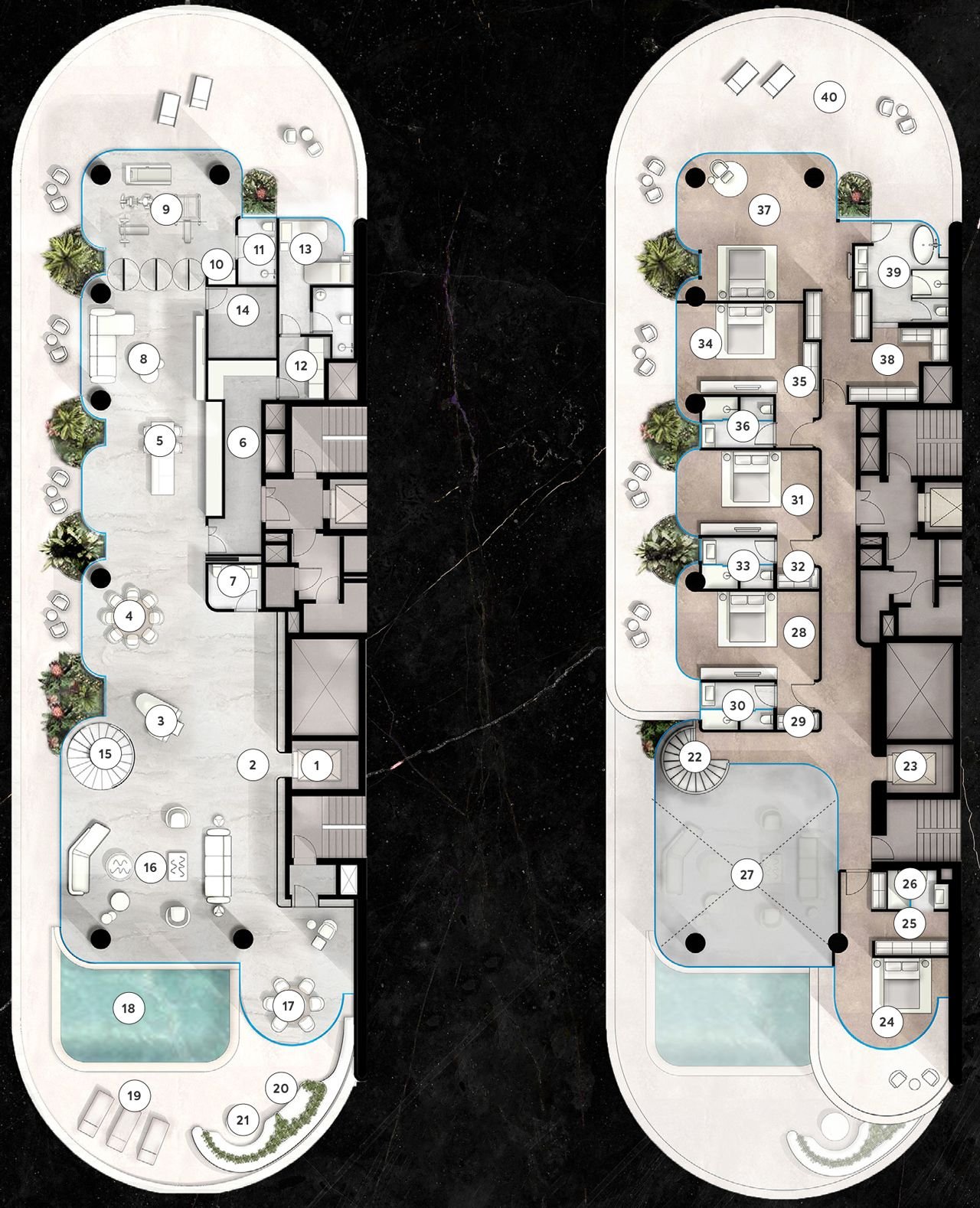 6 Bedrooms