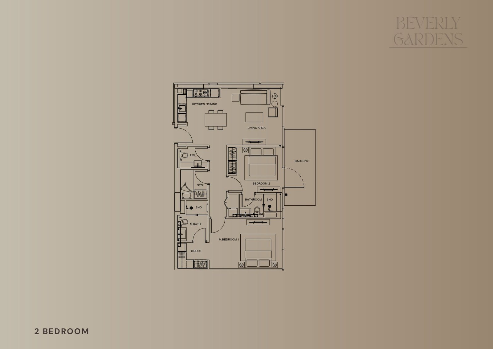 2 Bedrooms