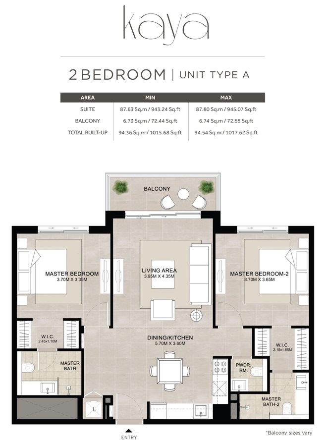 2 Bedrooms