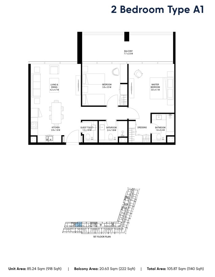2 Bedrooms