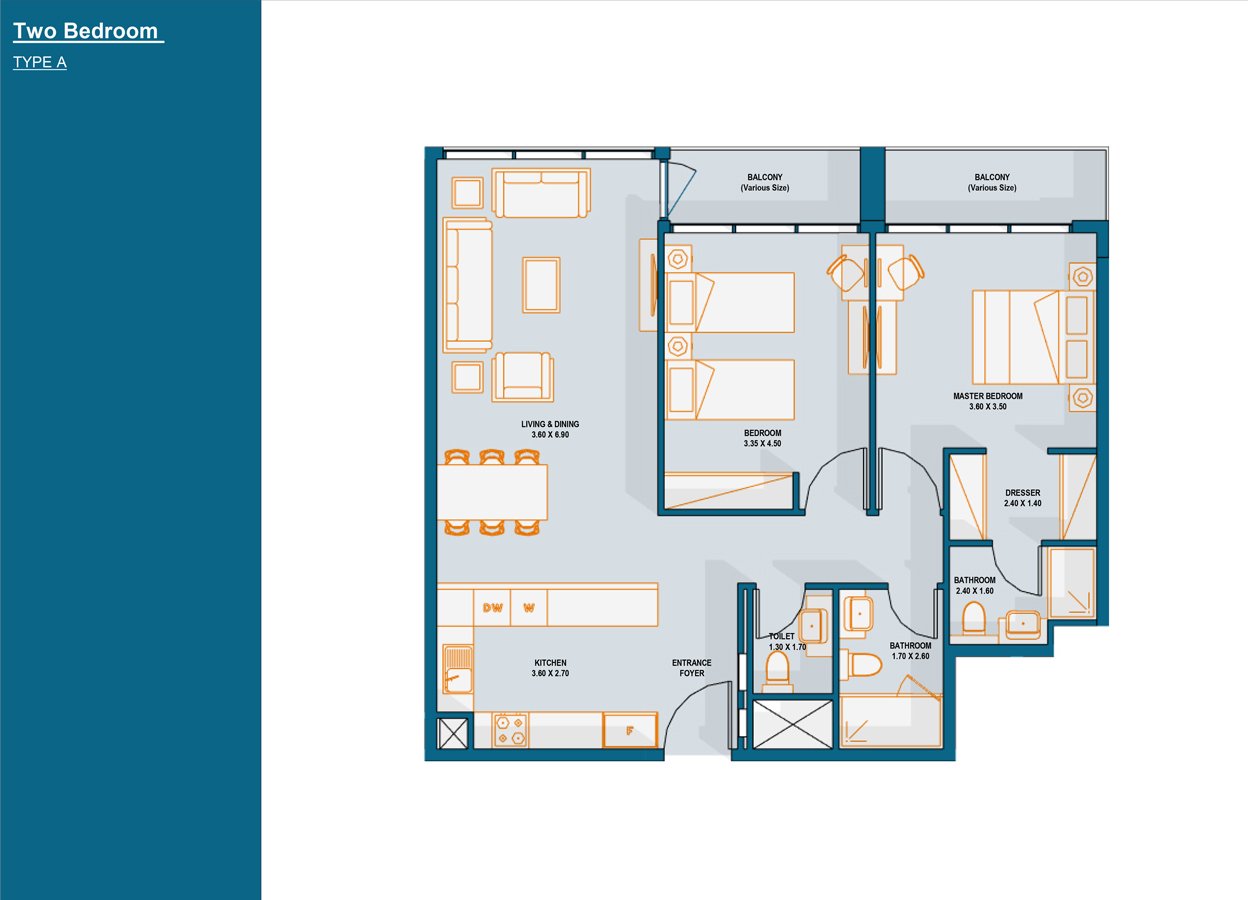 2 Bedrooms