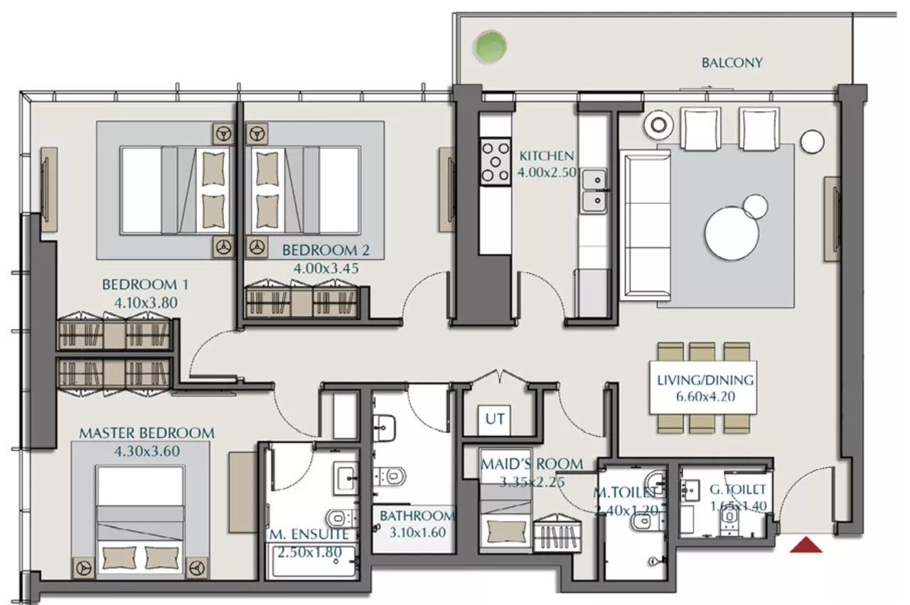 3 Bedrooms
