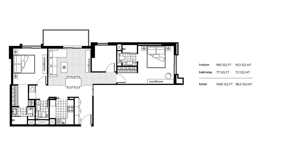 2 Bedrooms