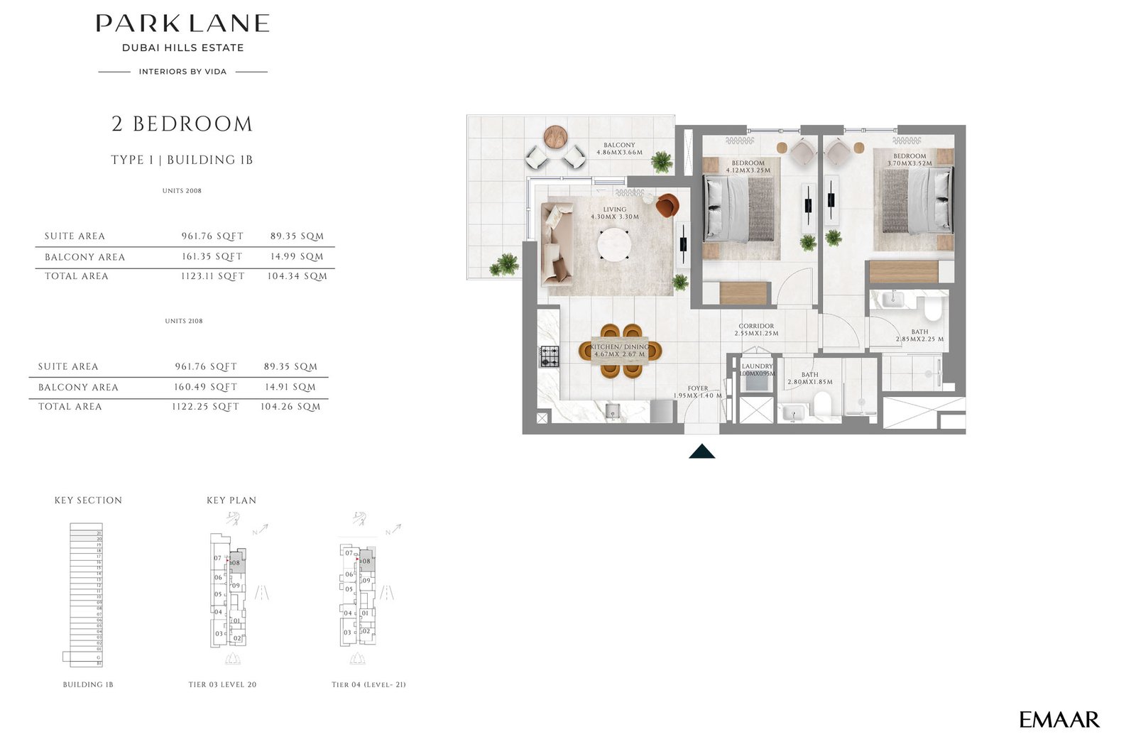 2 Bedrooms