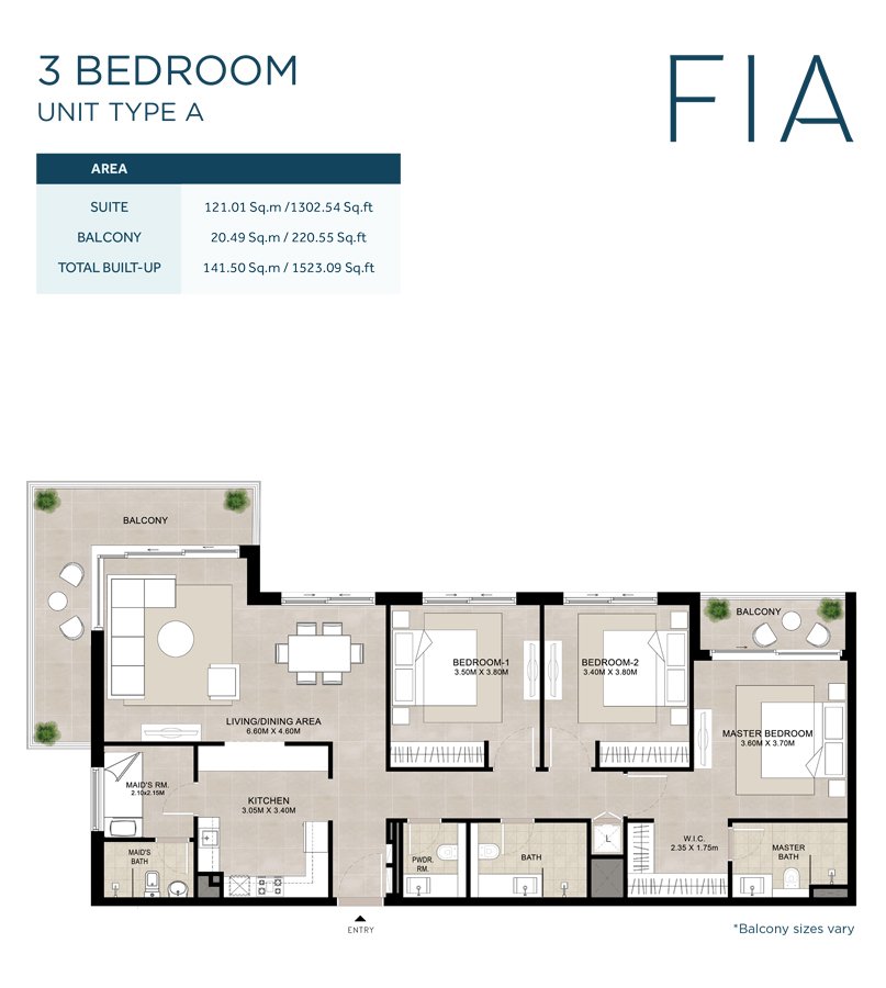 3 Bedrooms