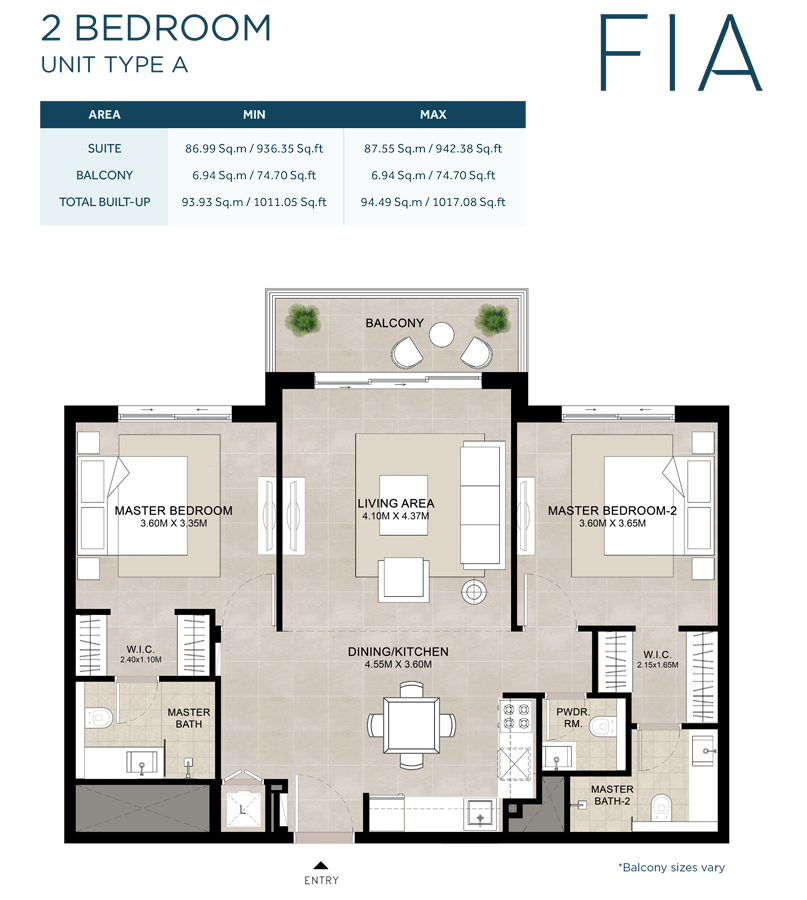 2 Bedrooms