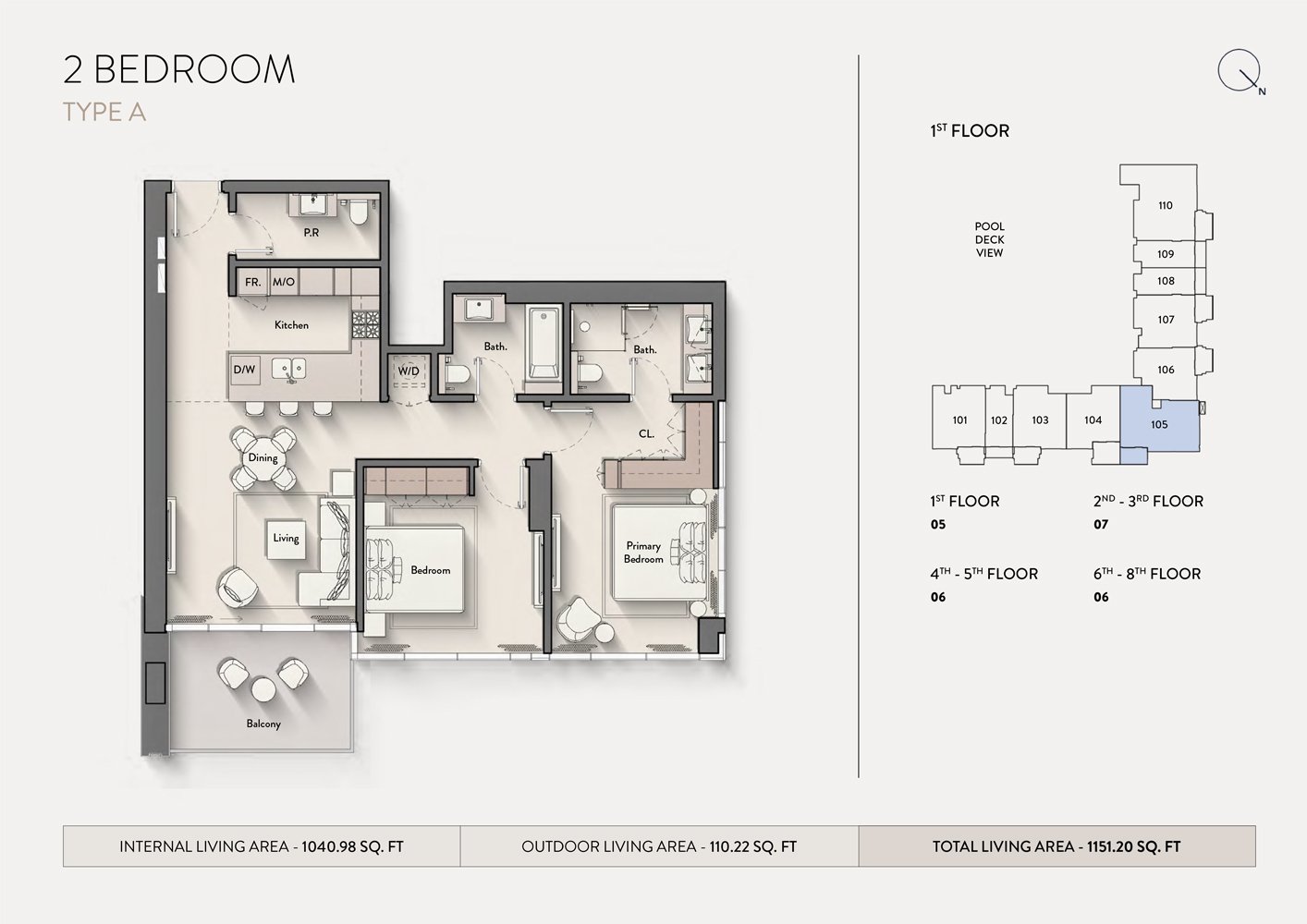 2 Bedrooms