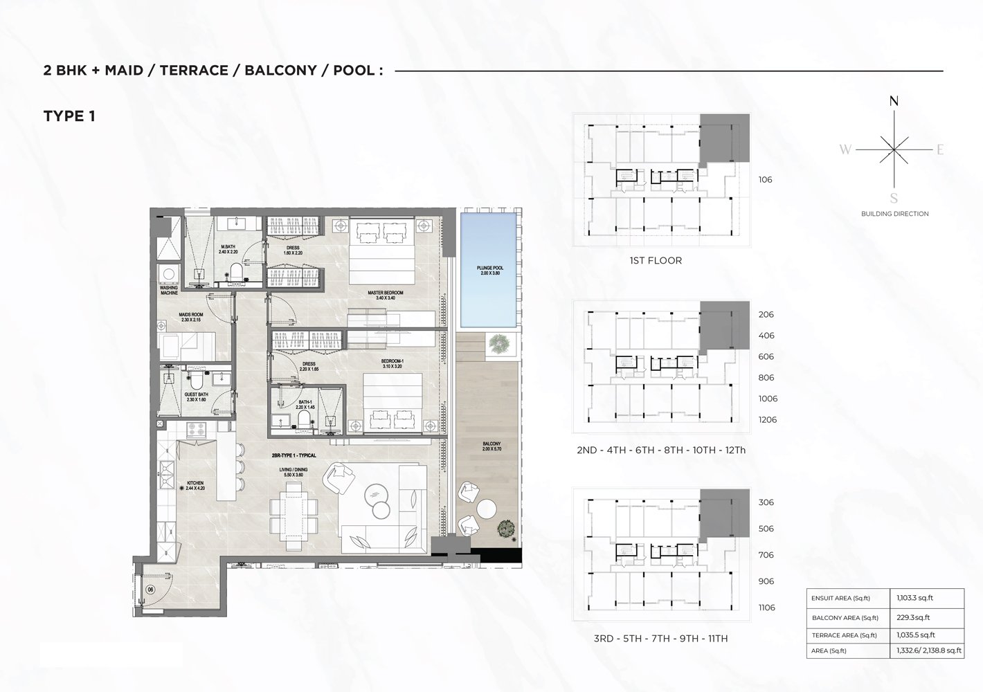 2 Bedrooms