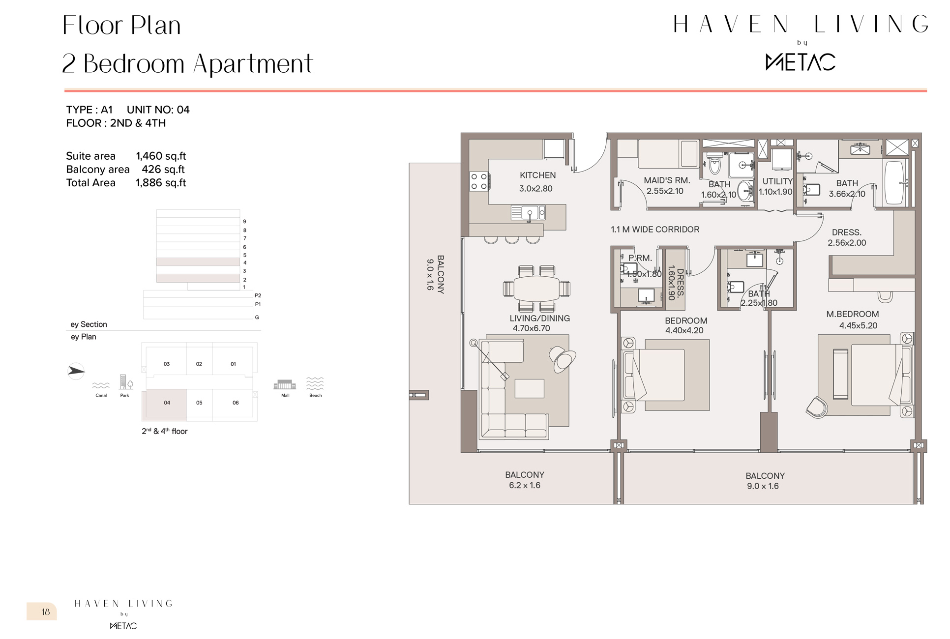 2 Bedrooms