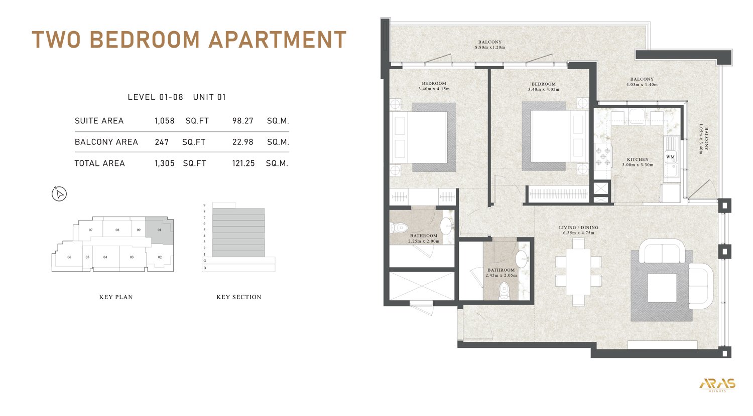 2 Bedrooms