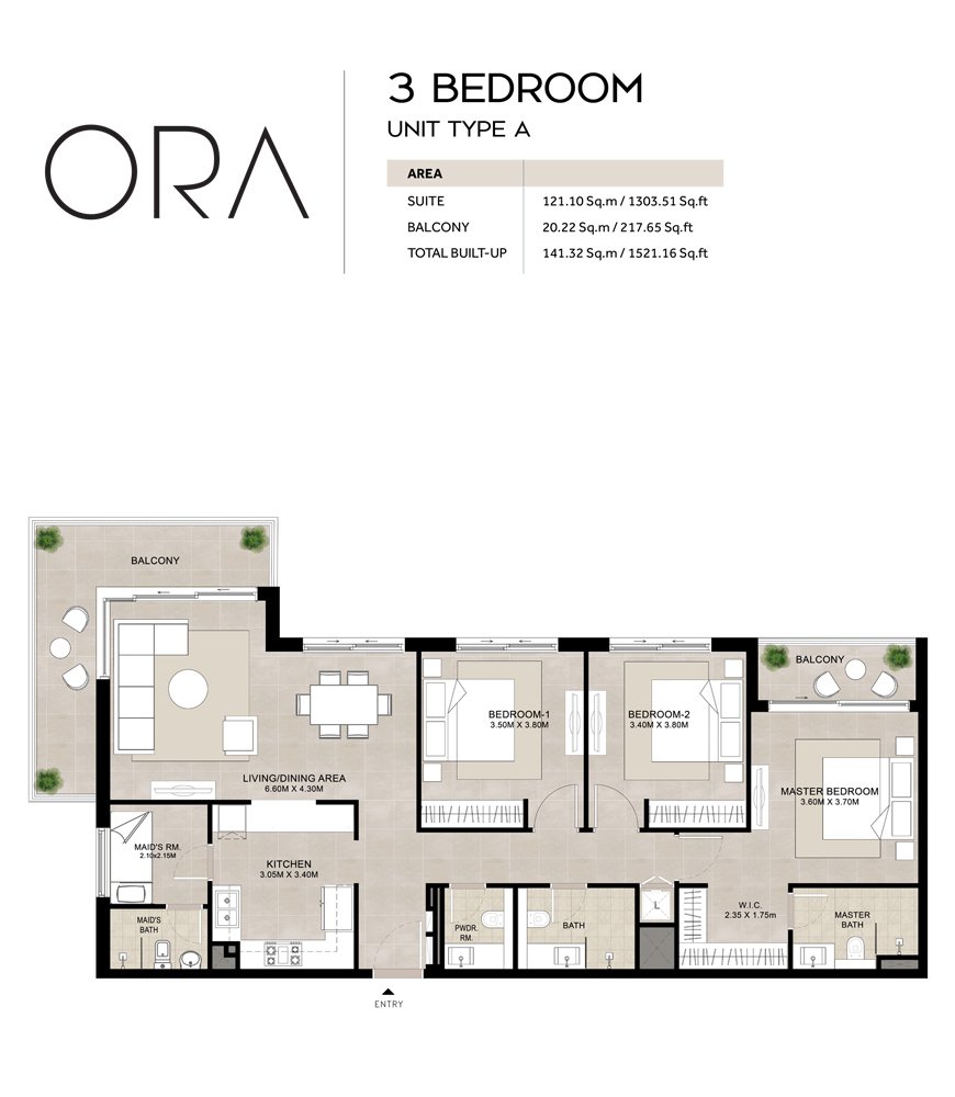 3 Bedrooms
