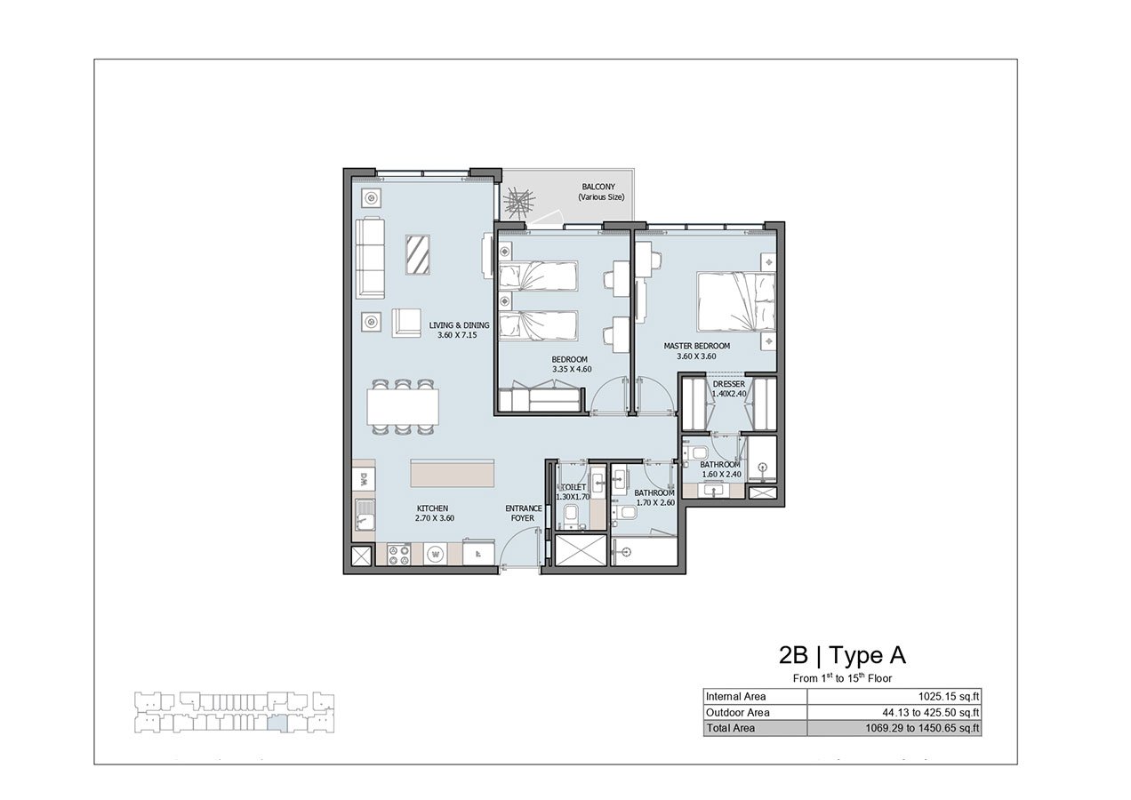 2 Bedrooms