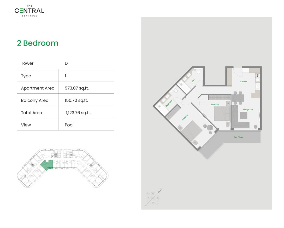 2 Bedrooms