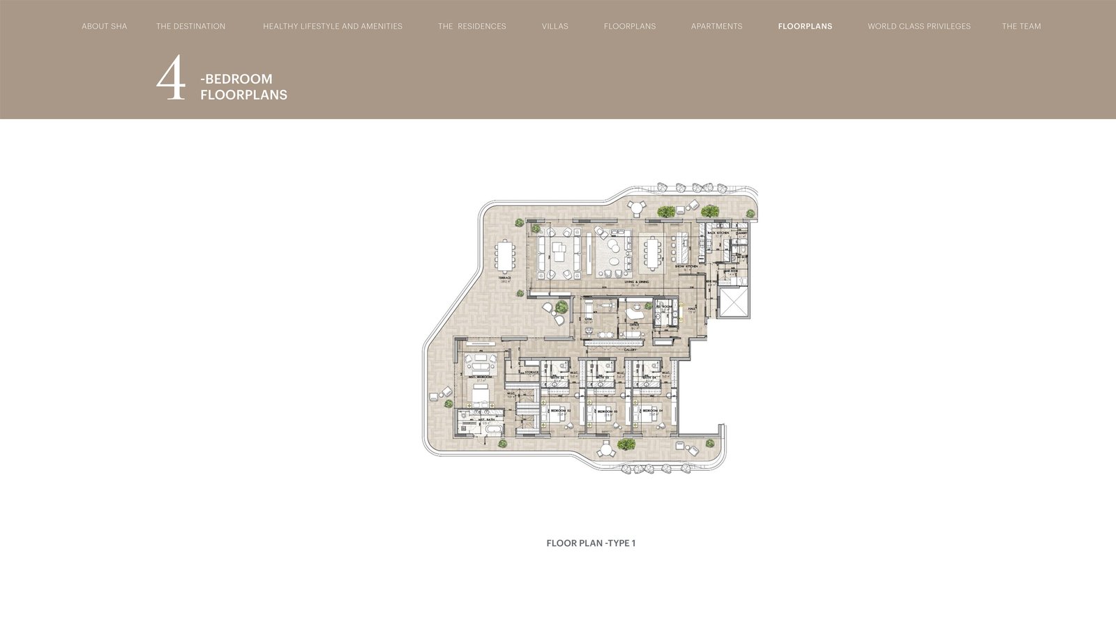 4 Bedrooms