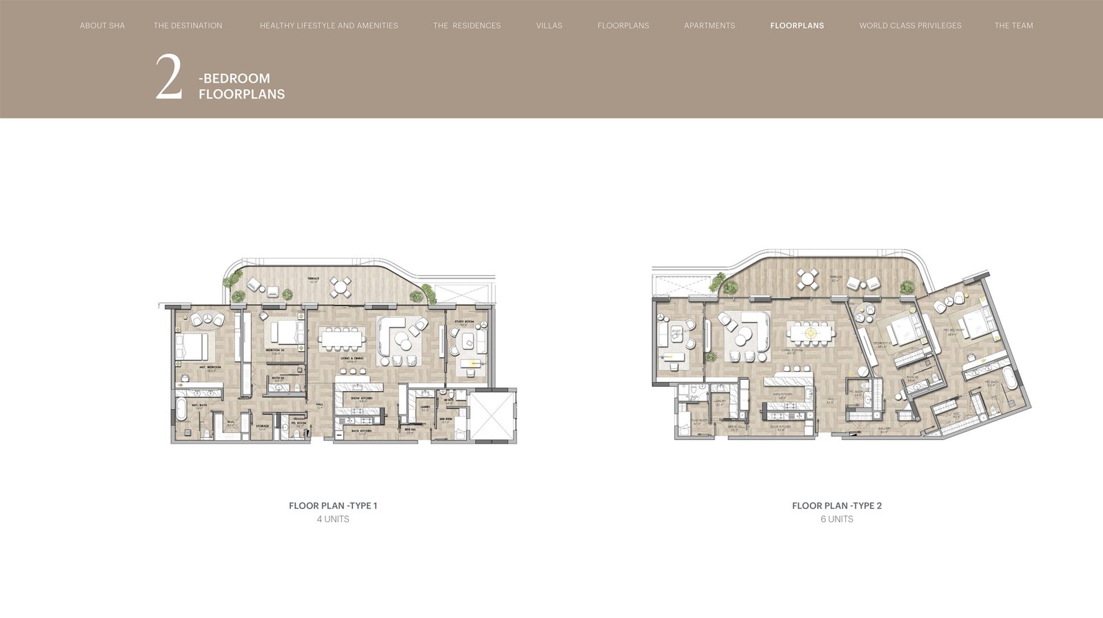 2 Bedrooms