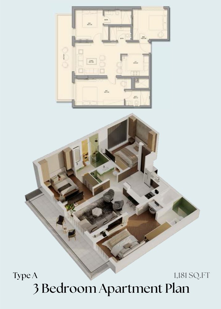 3 Bedrooms