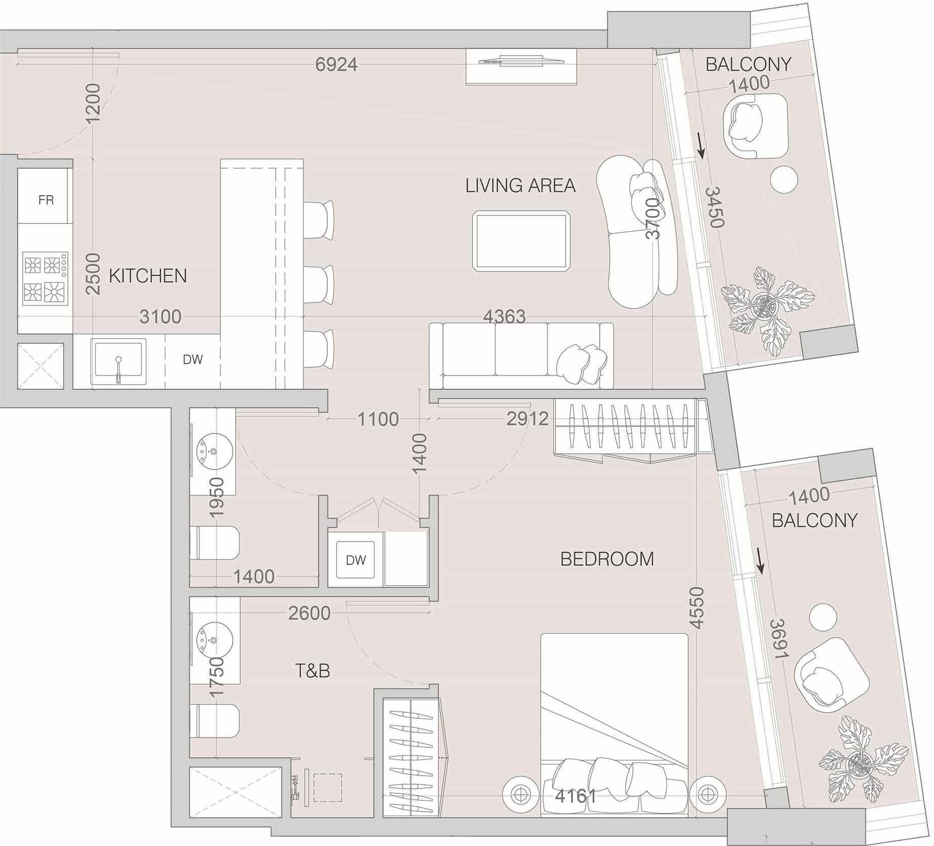 1 Bedroom