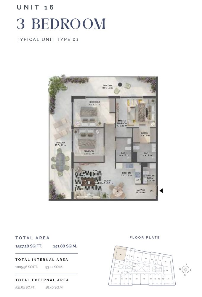 3 Bedrooms
