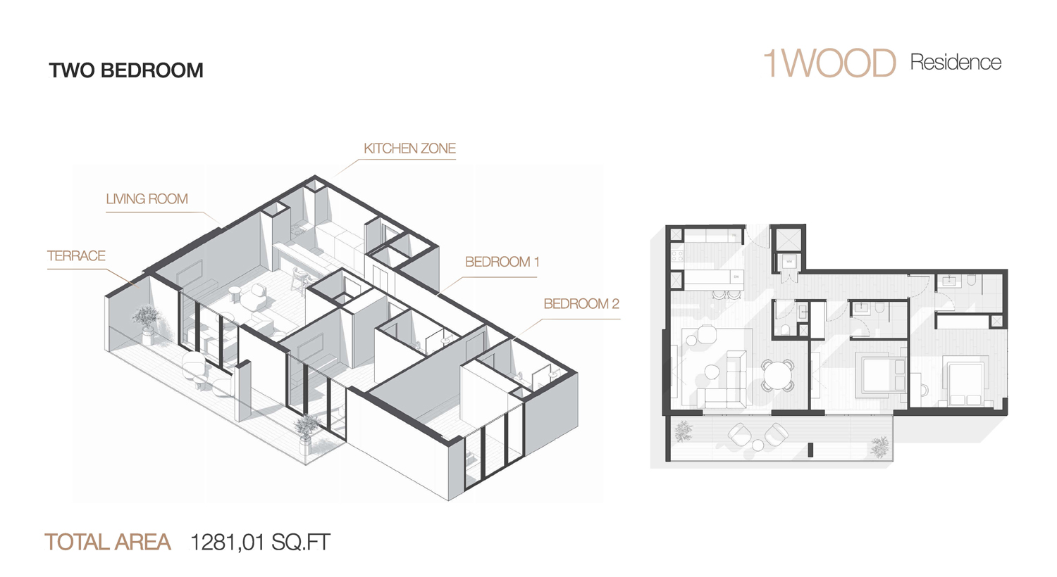 2 Bedrooms