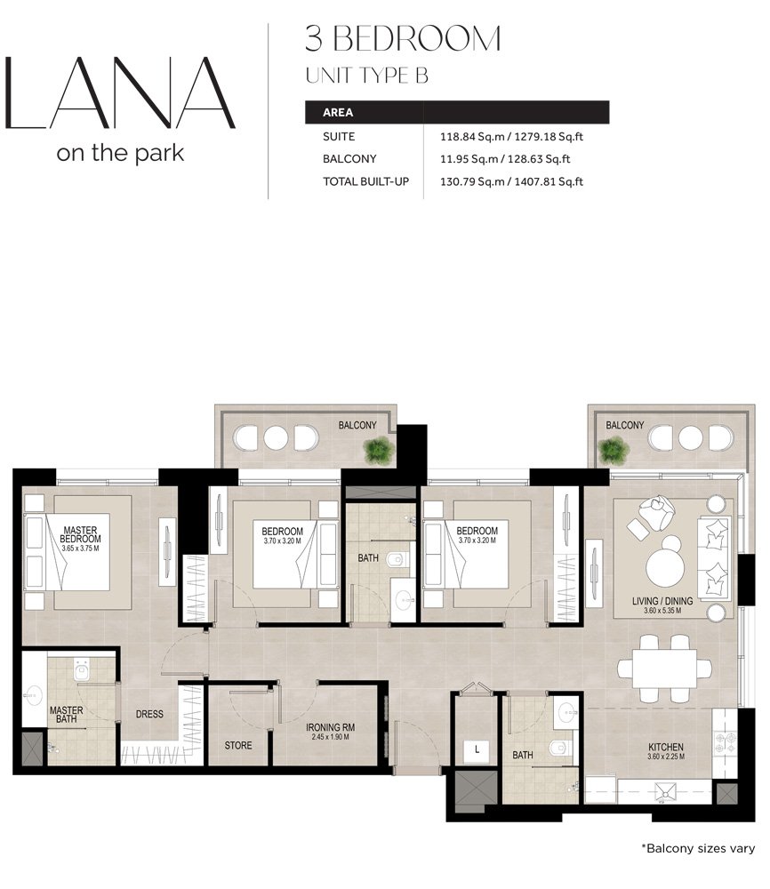 3 Bedrooms