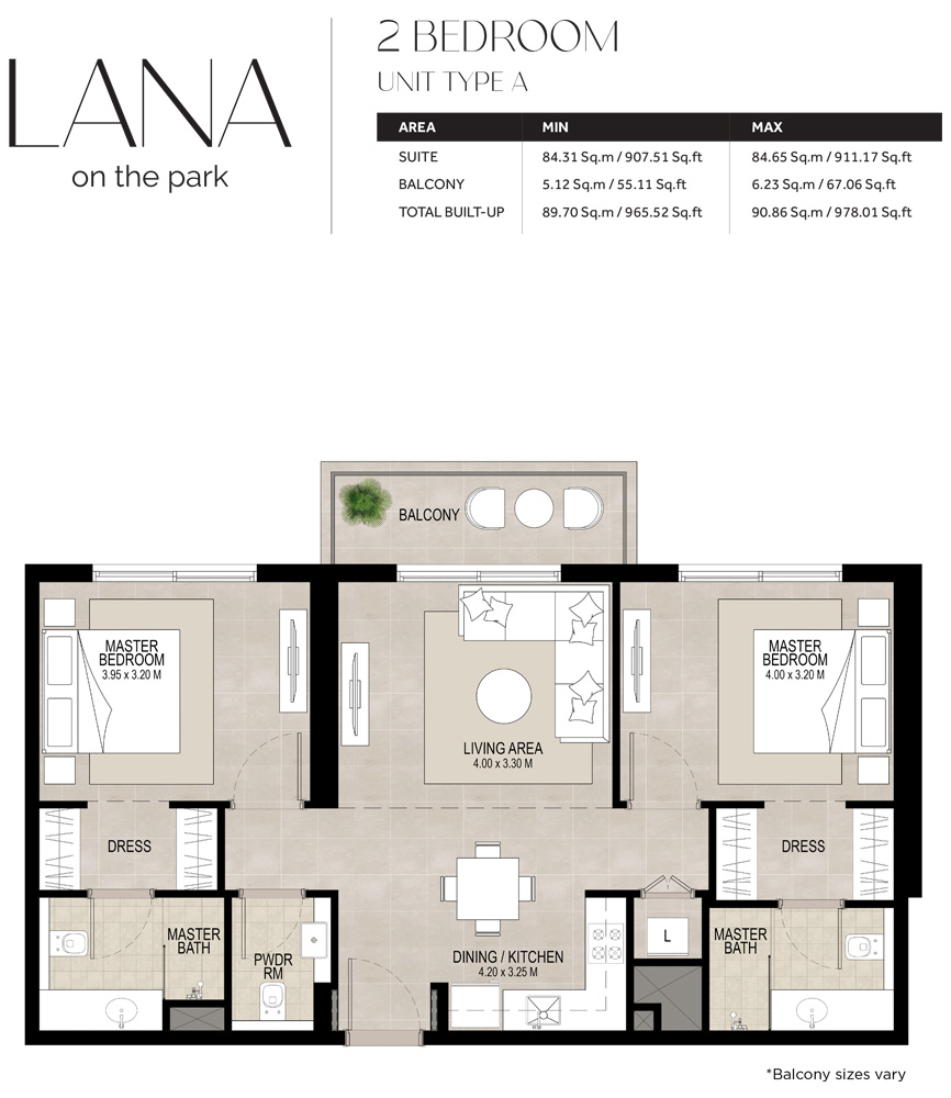 2 Bedrooms