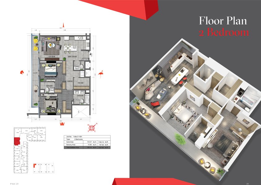 2 Bedrooms
