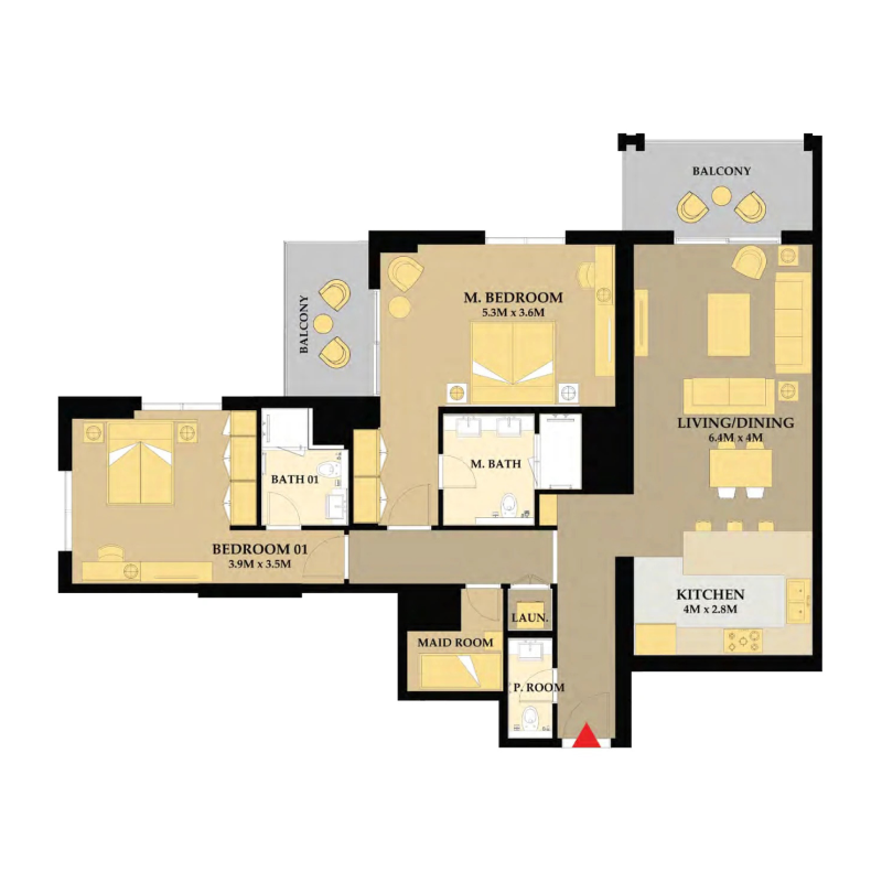 2 Bedrooms