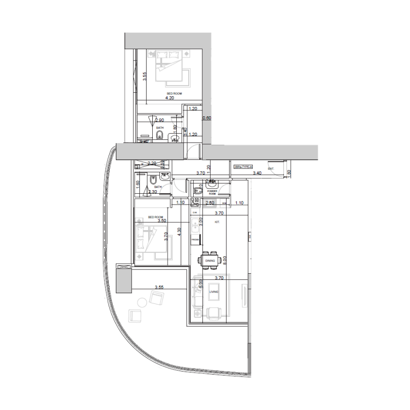 2 Bedrooms