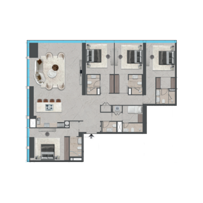4 Bedrooms