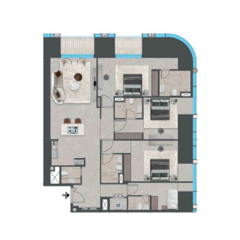 3 Bedrooms