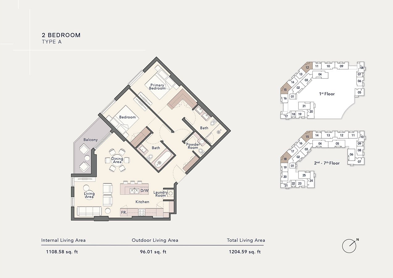 2 Bedrooms