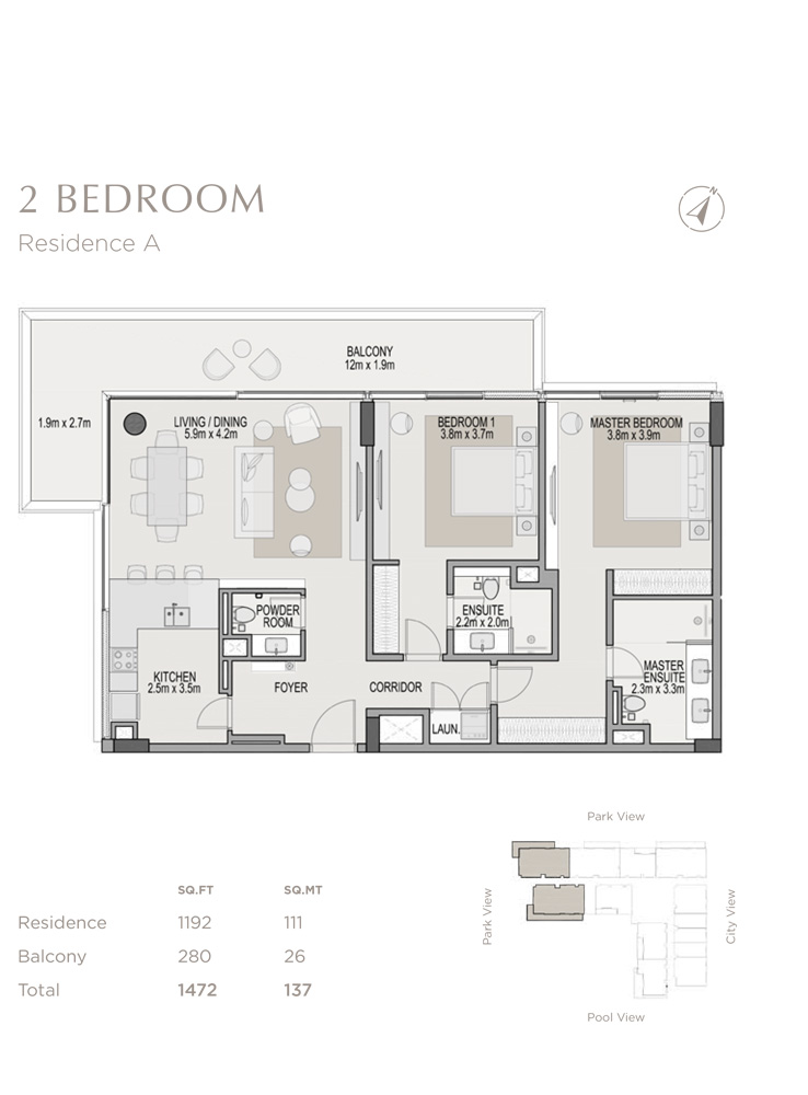 2 Bedrooms