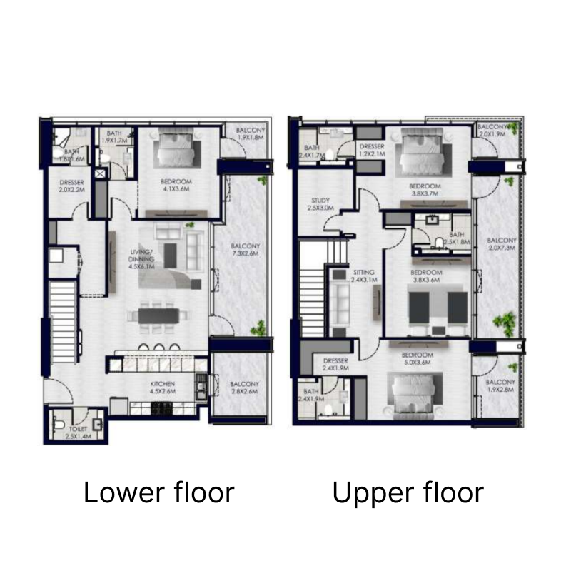 4 Bedrooms