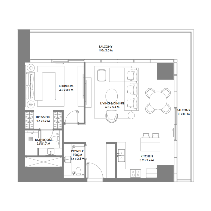 1 Bedroom