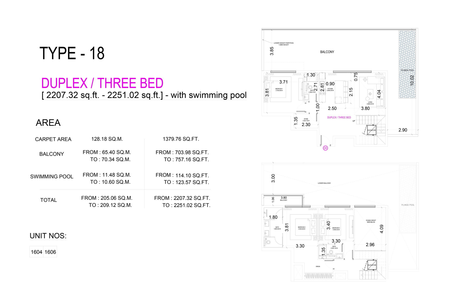 3 Bedrooms