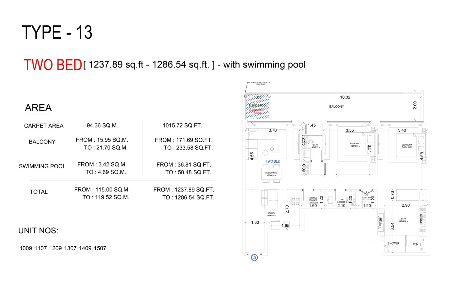 2 Bedrooms
