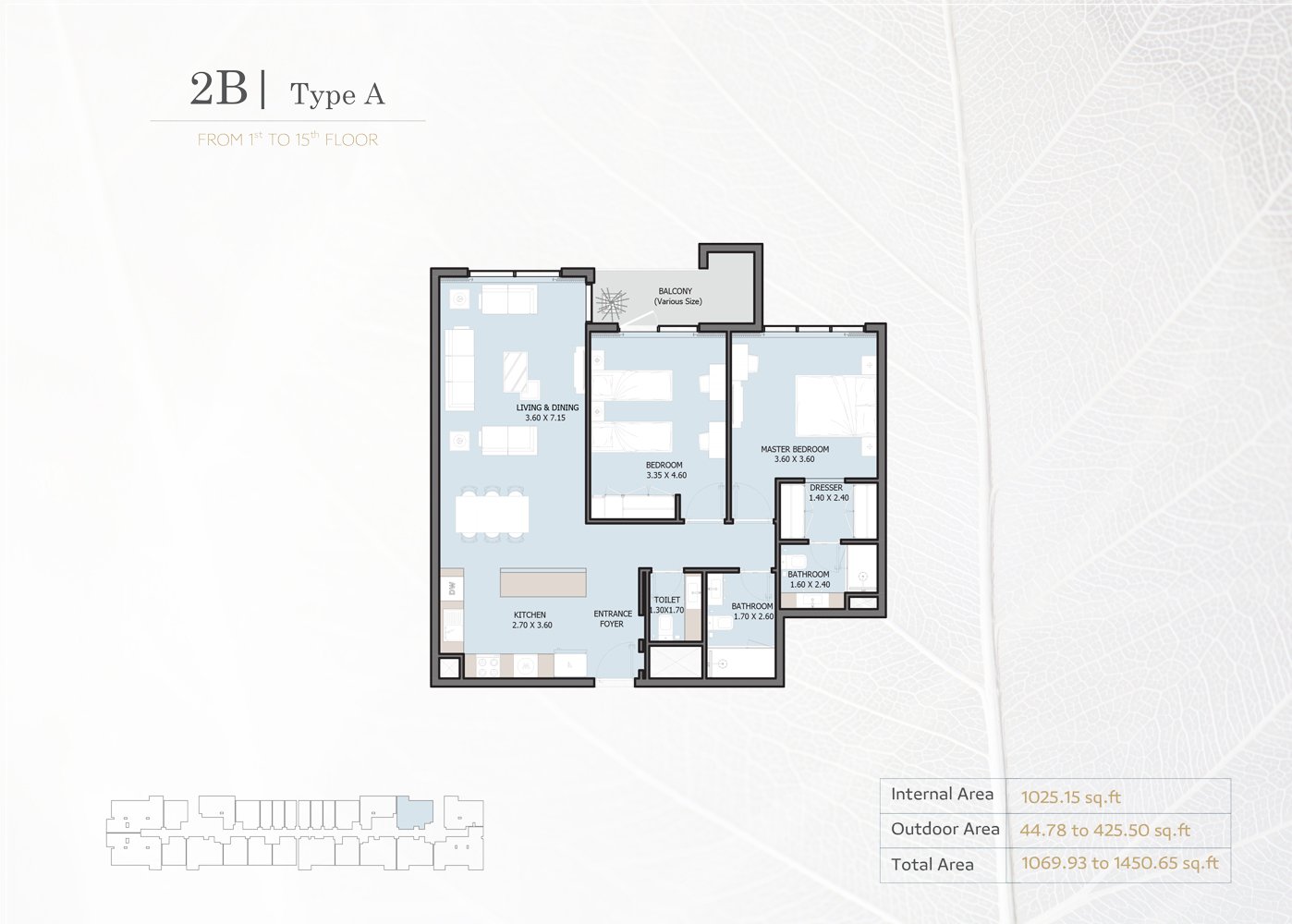 2 Bedrooms