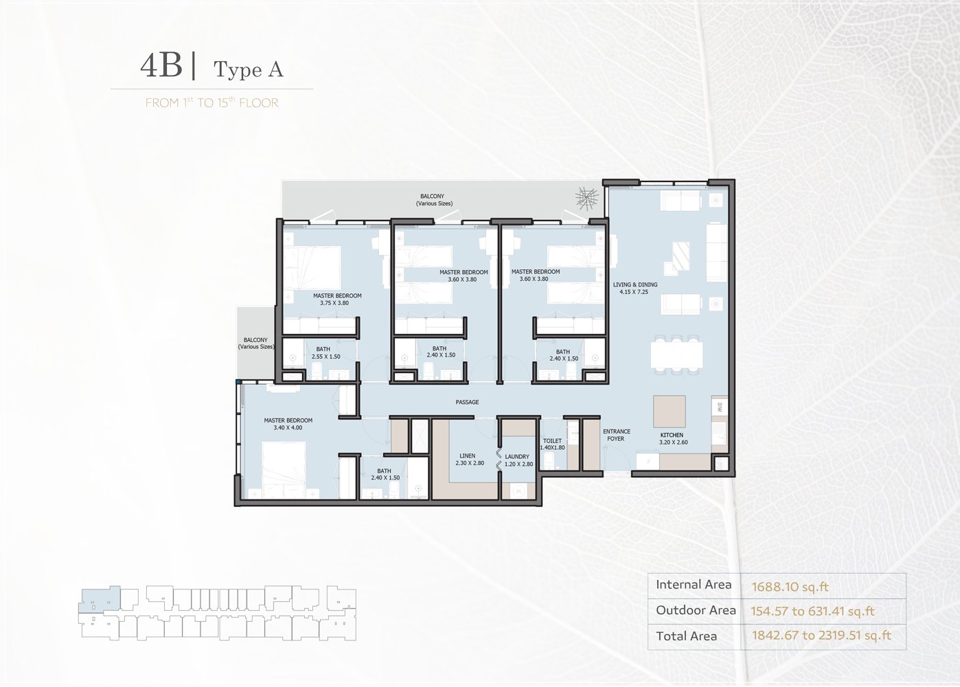 4 Bedrooms