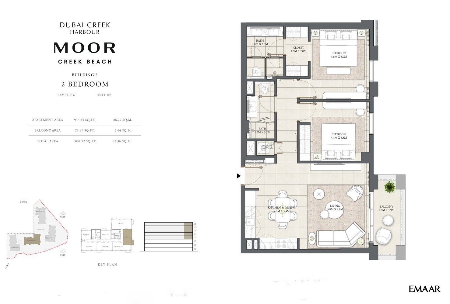 2 Bedrooms