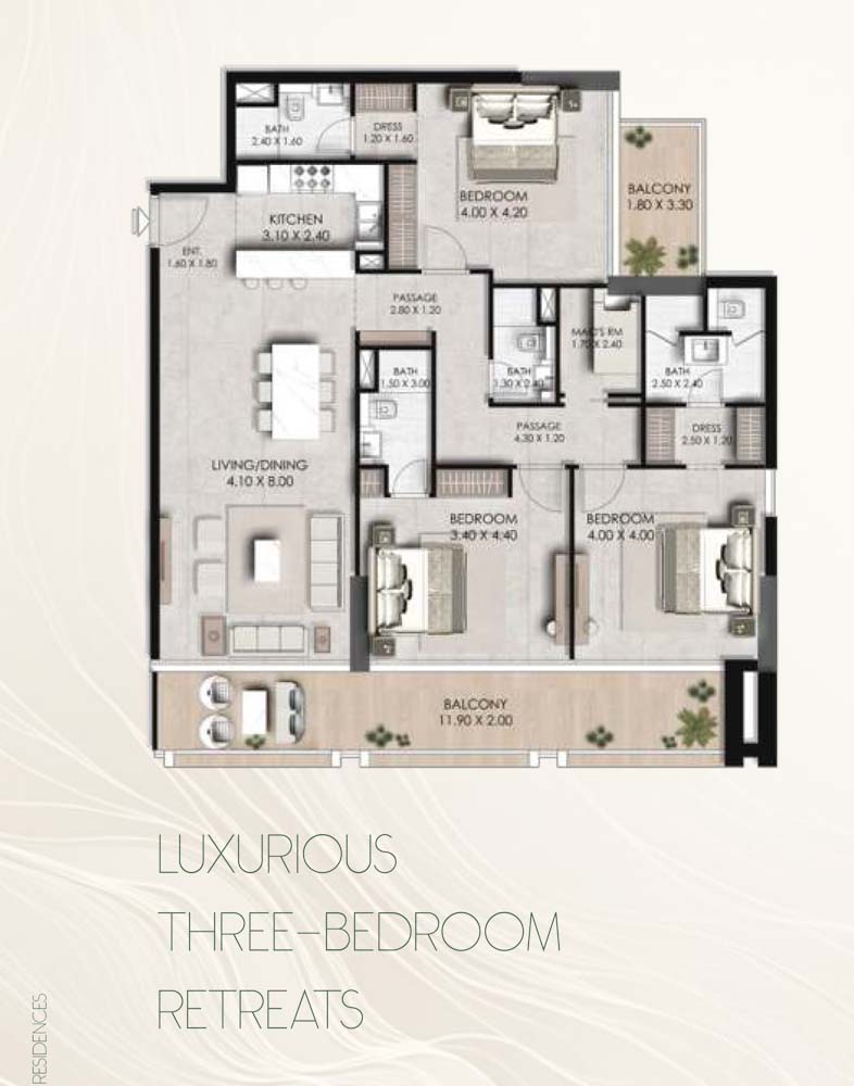 3 Bedrooms