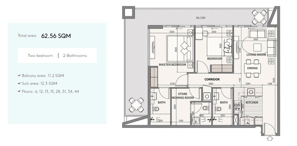 2 Bedrooms